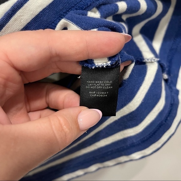 Marc By Marc Jacobs Multimedia Stripe Pullover XS Blue Cotton - Picture 5 of 7